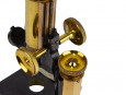 c1895 Cased Compound Brass Microscope by Baker London