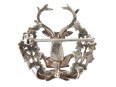 1900 Sterling Silver Gordon Highlanders Staff Pin Badge