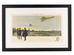 1911 La Quatrieme Arme Aircraft Lithograph by Gamy