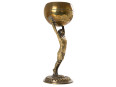 c1920 French Brass Trophy of Goalkeeper by Sculptor G Eichhorn