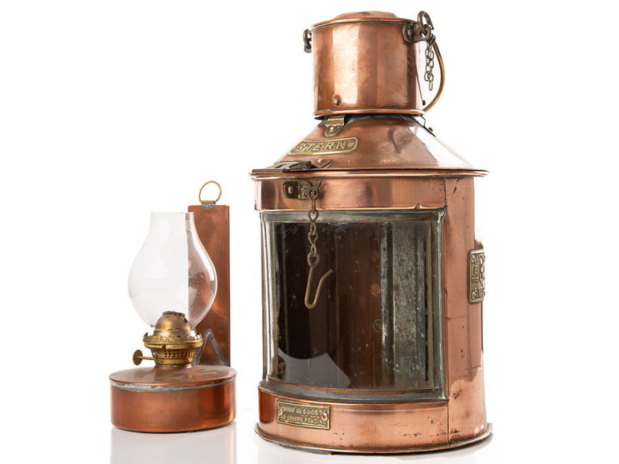 c1935 British Copper & Brass Ship’s Stern Lantern