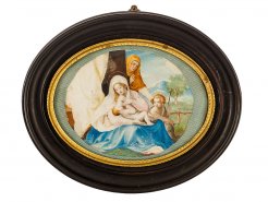 c1500 Painting of Madonna Lactans in the Style of Timoteo Viti