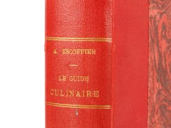 1907 Auguste Escoffier Culinary Guide Leatherbound 3rd Edition