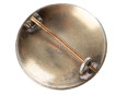 c1900 Norway Silver Guilloche Enamel Brooch by Marius Hammer