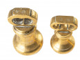 c1890 Victoria Brass Scales Agate Patent with Weights