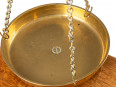 c1890 Victoria Brass Scales Agate Patent with Weights