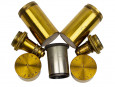 c1895 Cased Compound Brass Microscope by Baker London