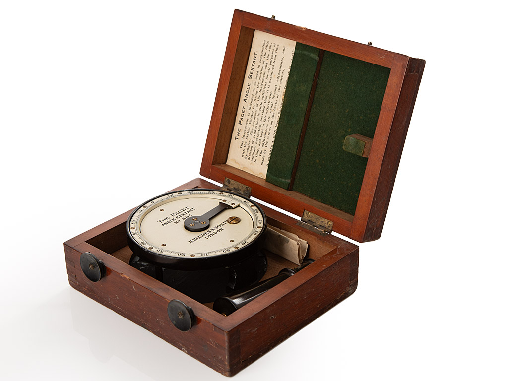 c1900 Cased Paget Angle Sextant by Hughes of London